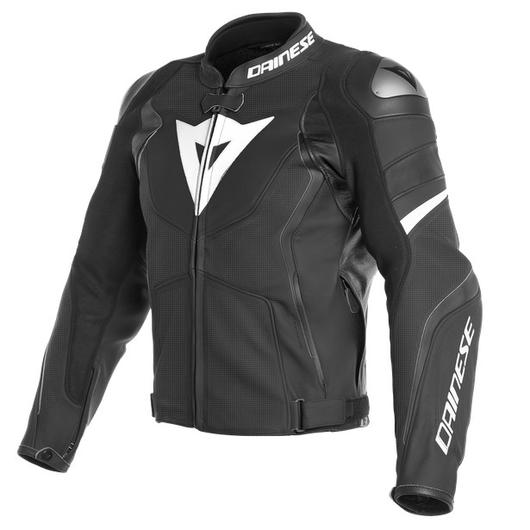Dainese AVRO 4 LEATHER JACKET PERFORATED BLACK bőrdzseki DAINESE ASSEN PERFORATED LEATHER JACKET
